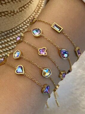 Purple Crystal Bracelet